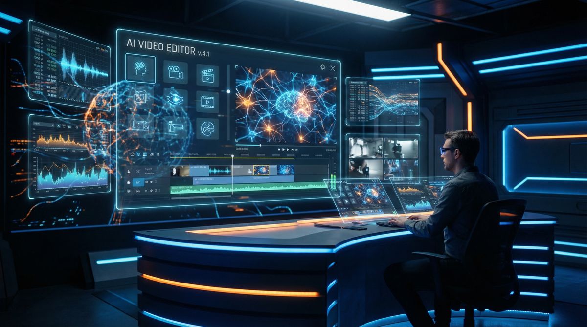 腿模写真AI视频剪辑工具界面