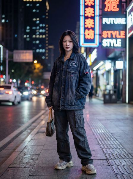 腿模写真美图展示-夜景人像视频