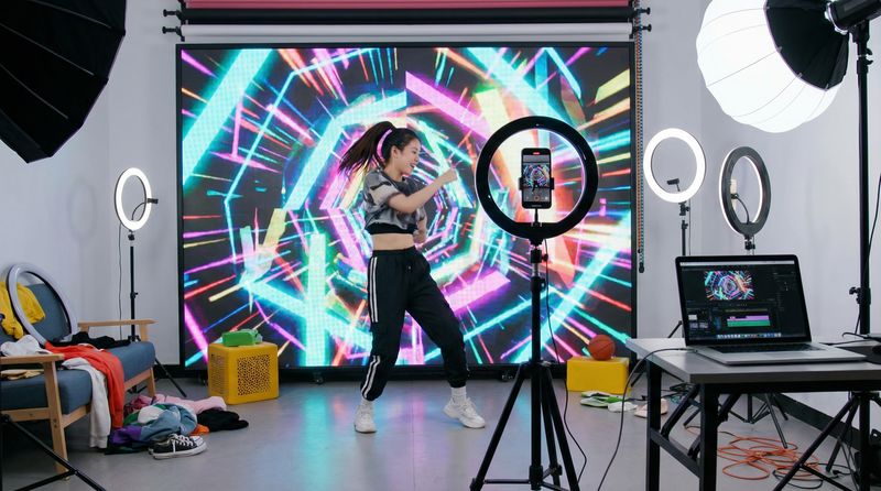 腿模写真视频教程-TikTok短视频创作